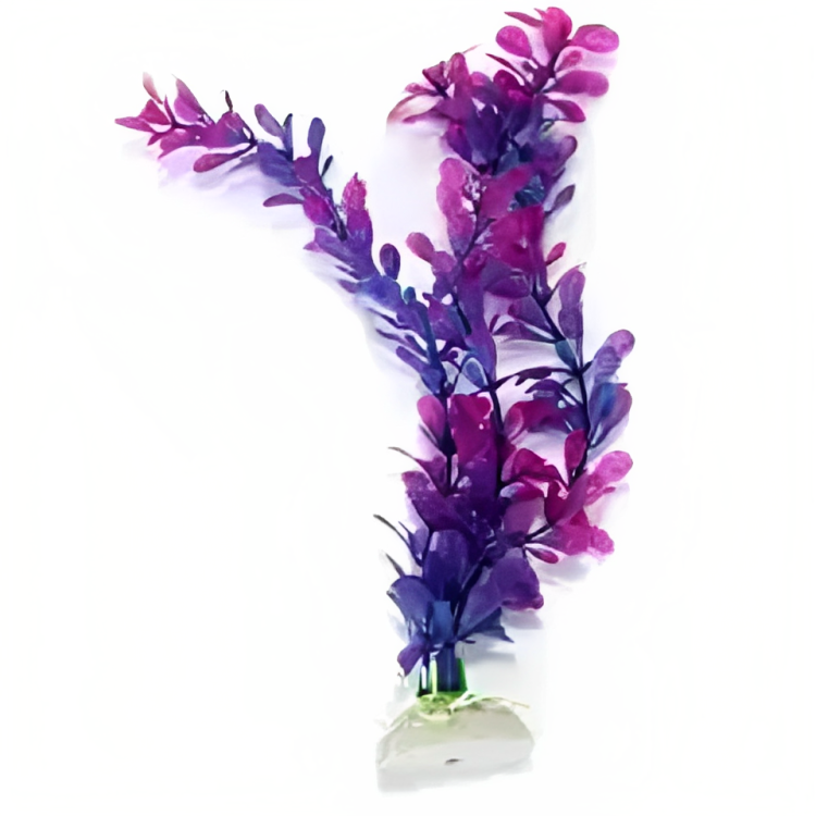 PetUtopia Plastic Plant for aquariums purple