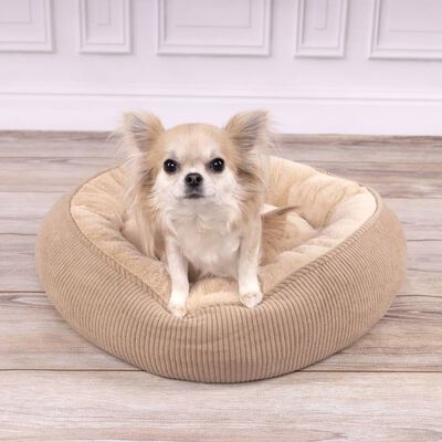 PetUtopia Donut Bed voor Huisdieren Taupe