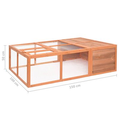 PetUtopia Rectangular Rabbit Hutch Dimensions