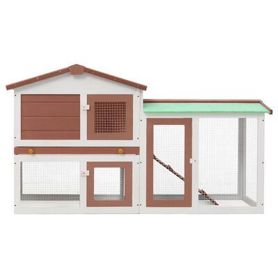 PetUtopia Rabbit Hutch for Outdoors Brown