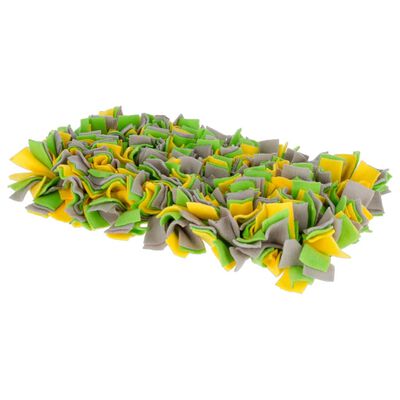 PetUtopia Puzzle Rug Yellow/Green/Grey