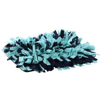 PetUtopia Puzzle Rug for Dogs Blue/Black