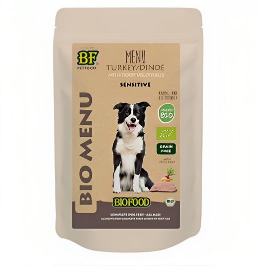 BF Petfood Organic Turkey Menu