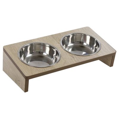 PetUtopia Feeding Stand for Pets Brown