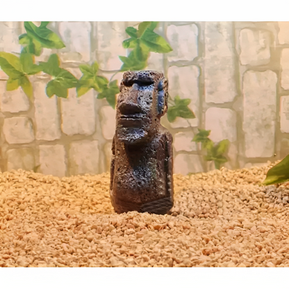 moai standbeeld voor aquarium