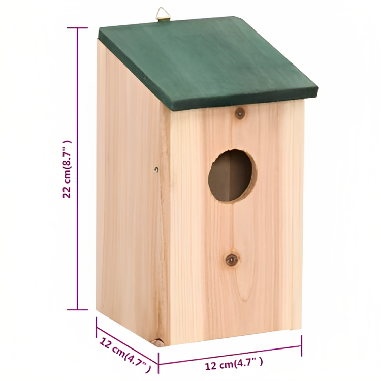 PetUtopia Birdhouses 10 pieces dimensions